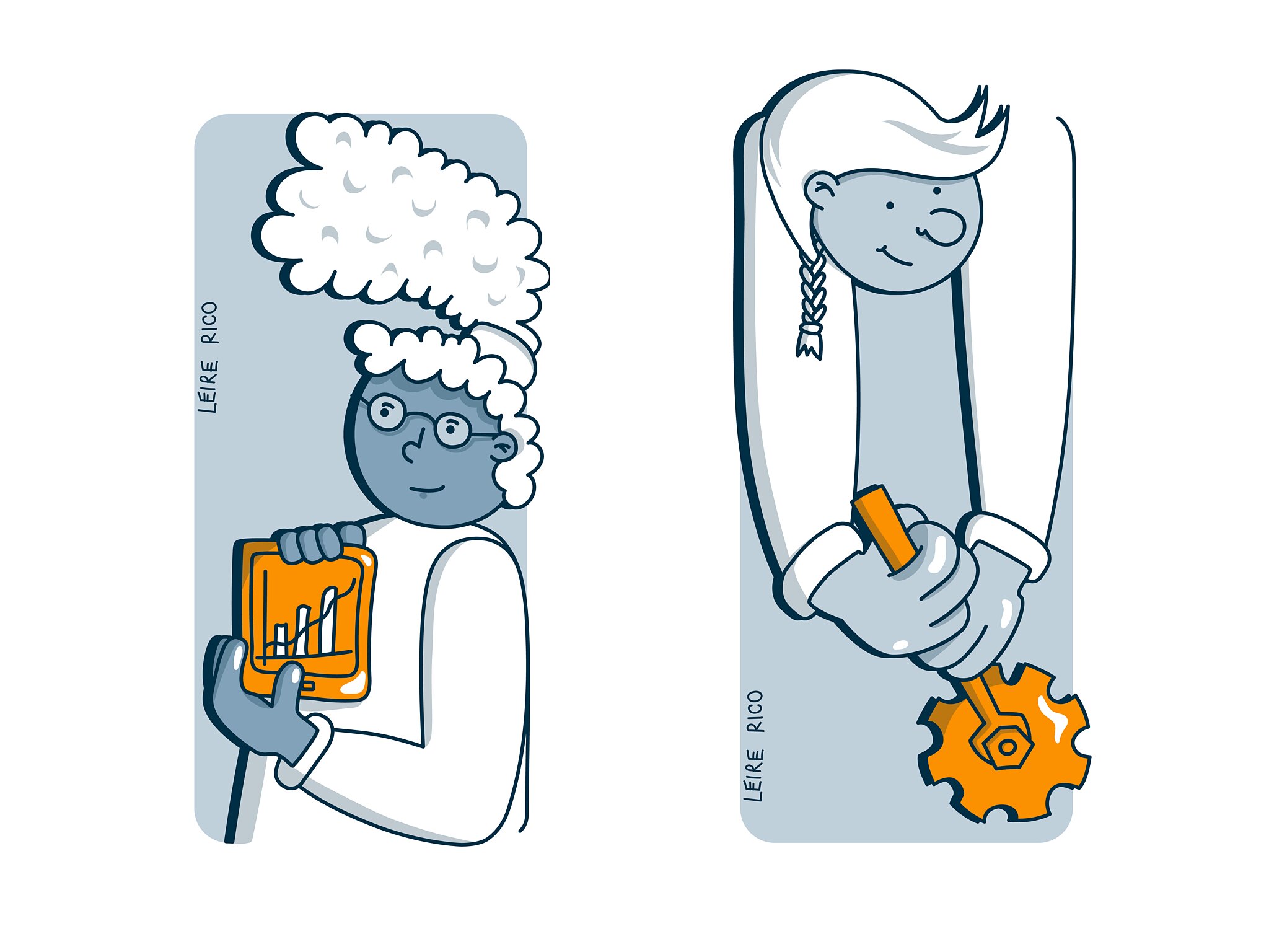 School of Digital Literacy (left). School of Educational Innovation (right).