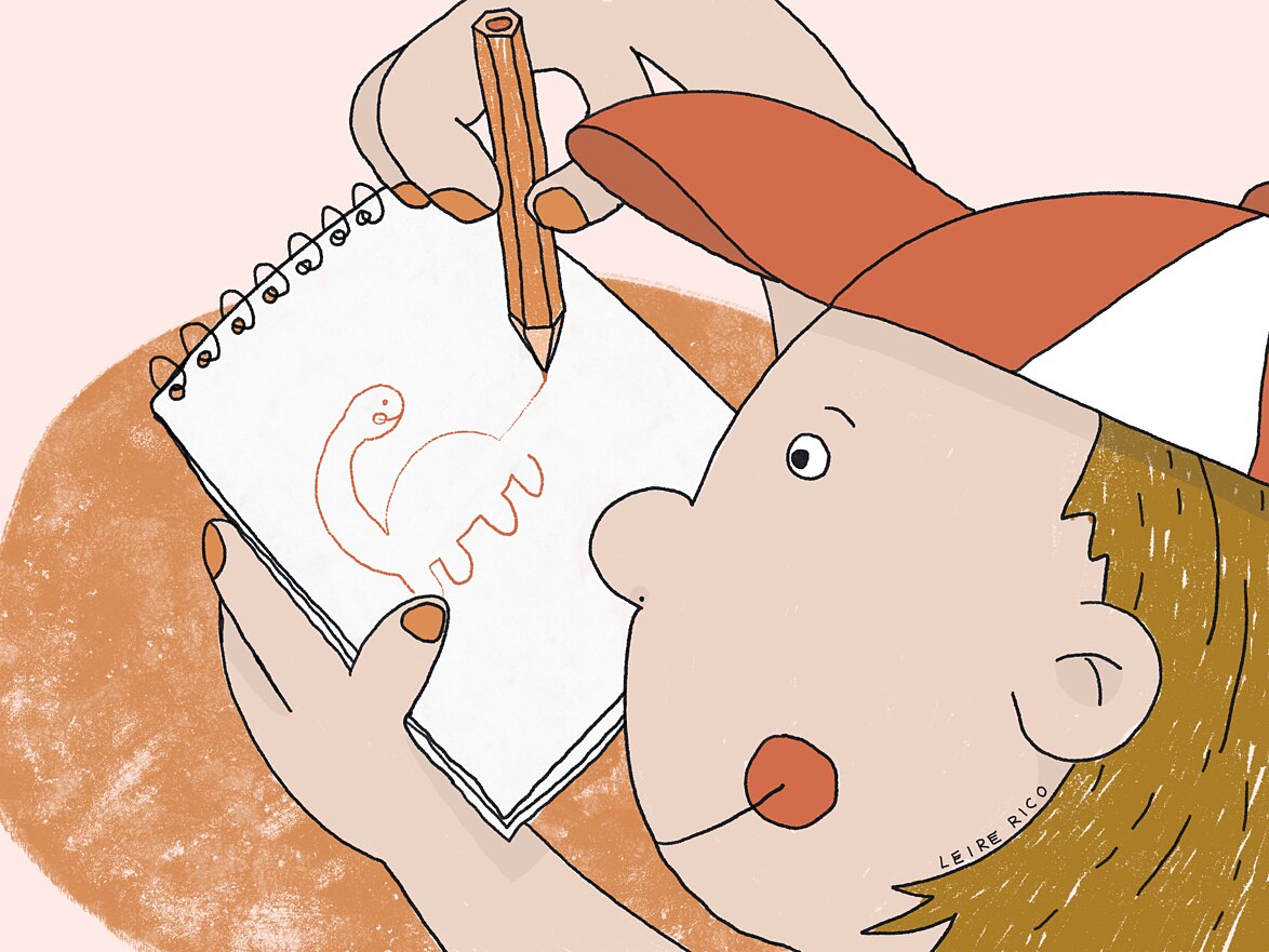 Child drawing illustration