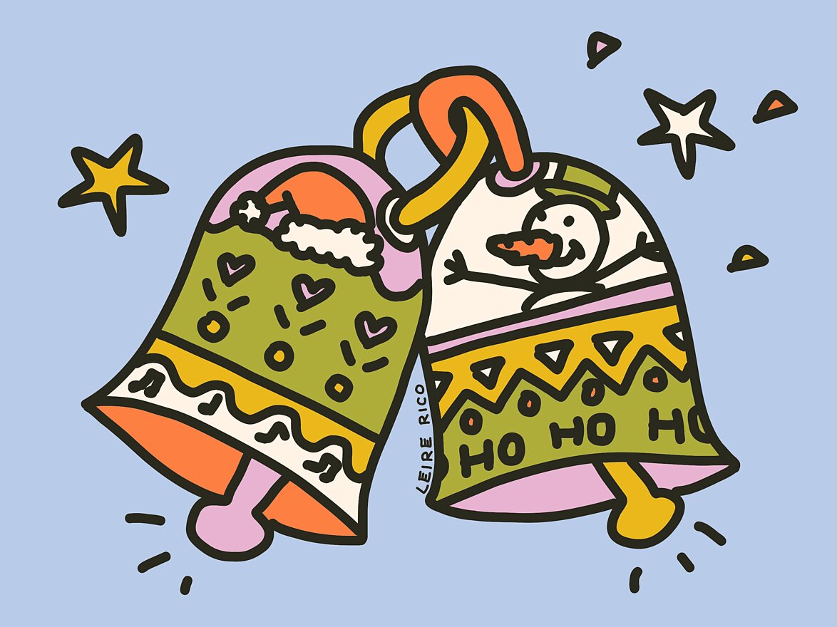 Christmas bells illustration