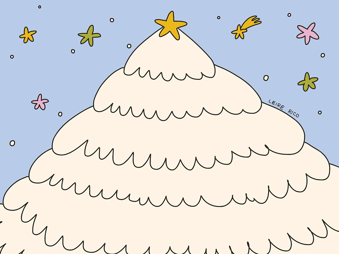 Christmas tree illustration