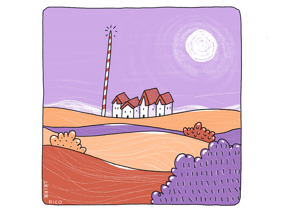 La Mancha scene illustration