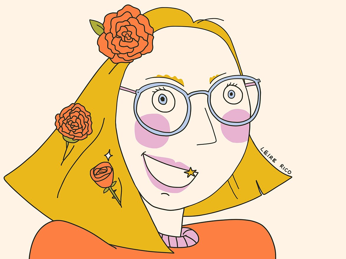 Self-portrait illustration