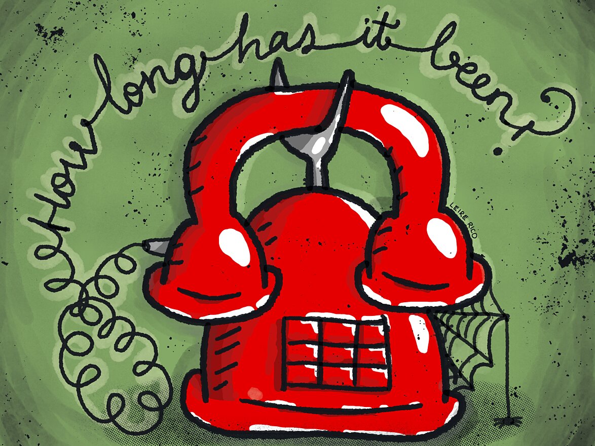 Sinister phone illustration